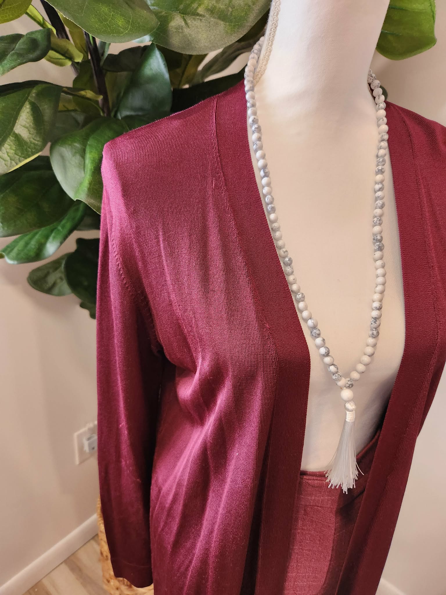 Ann Taylor Fine Knit Long "silky" cardigan