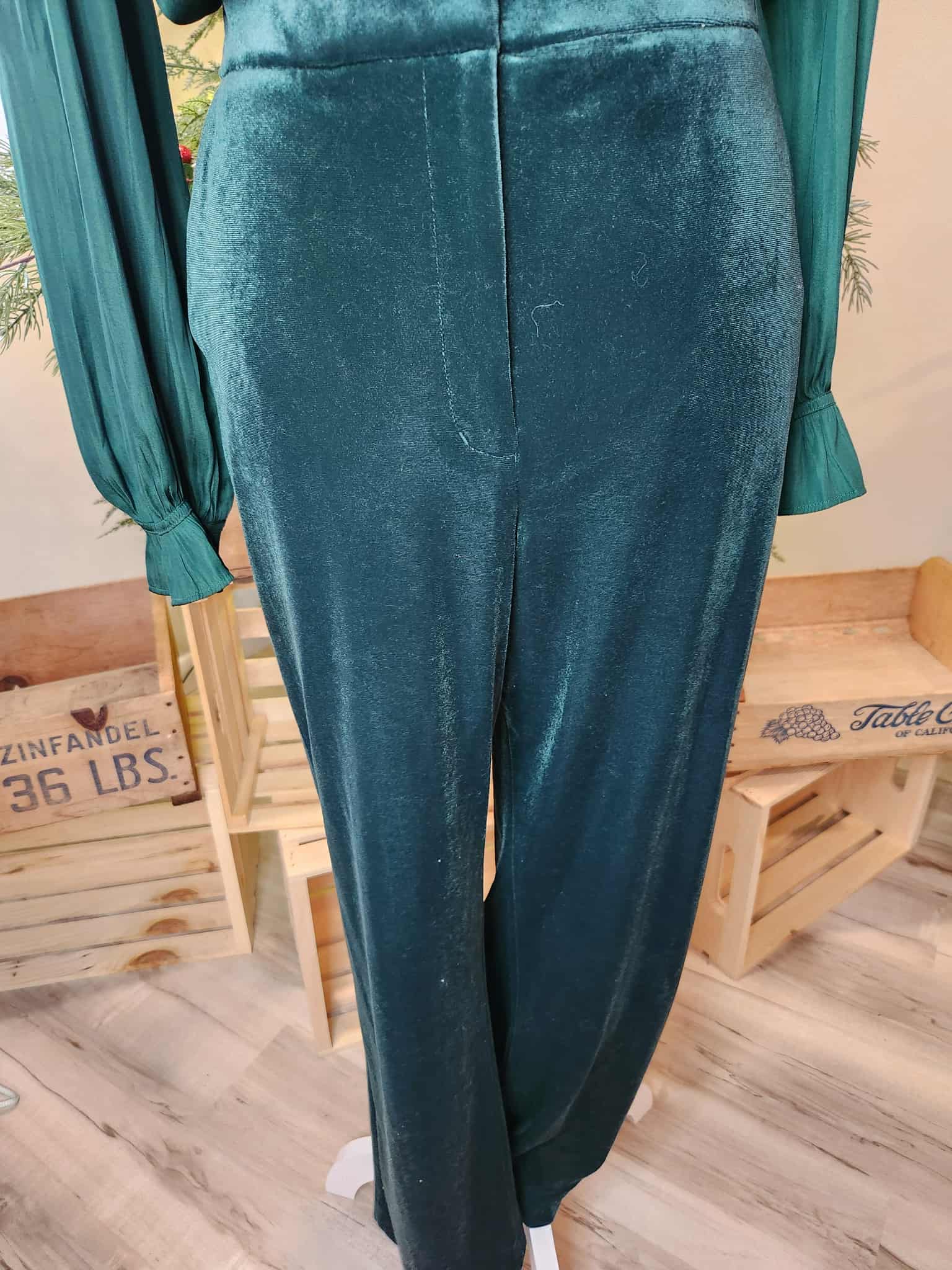 Editor Straight Ankle Velvet Pants by Express