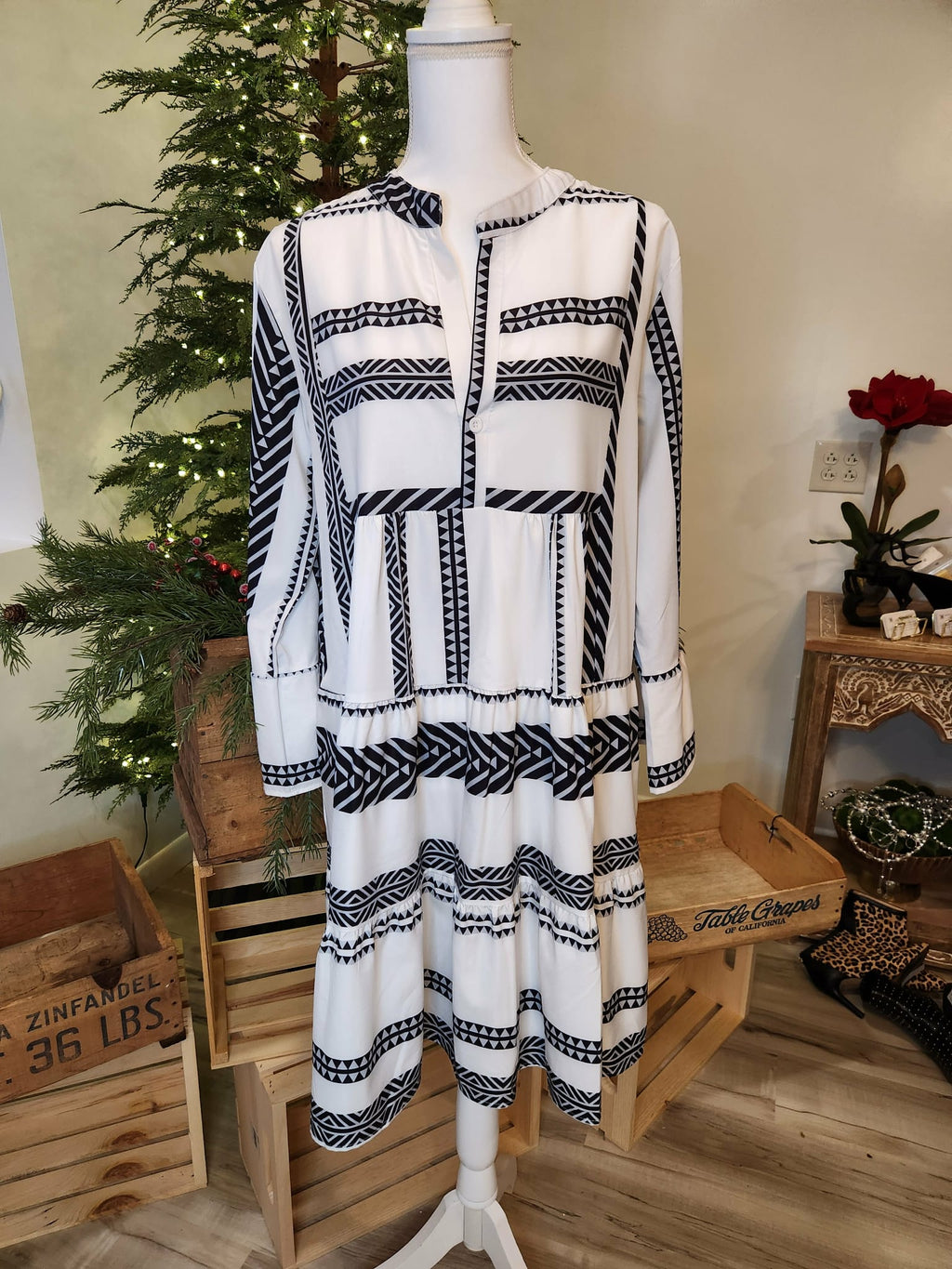 Tribal Beauty Drop Waist Dress