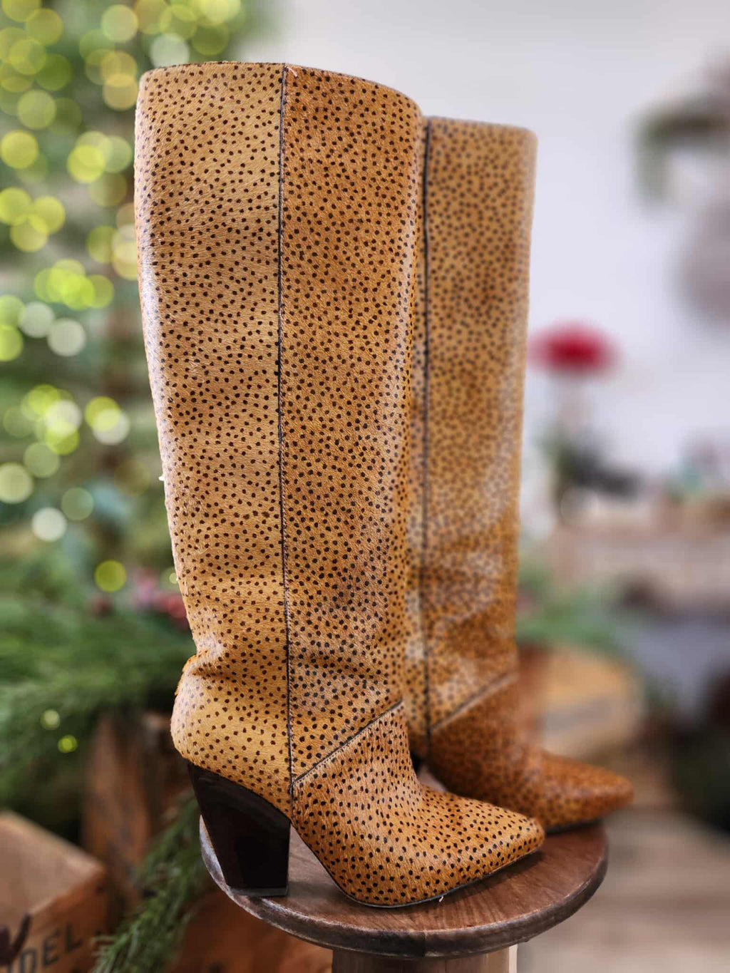 Tory Burch Calf Hair Knee High Boots