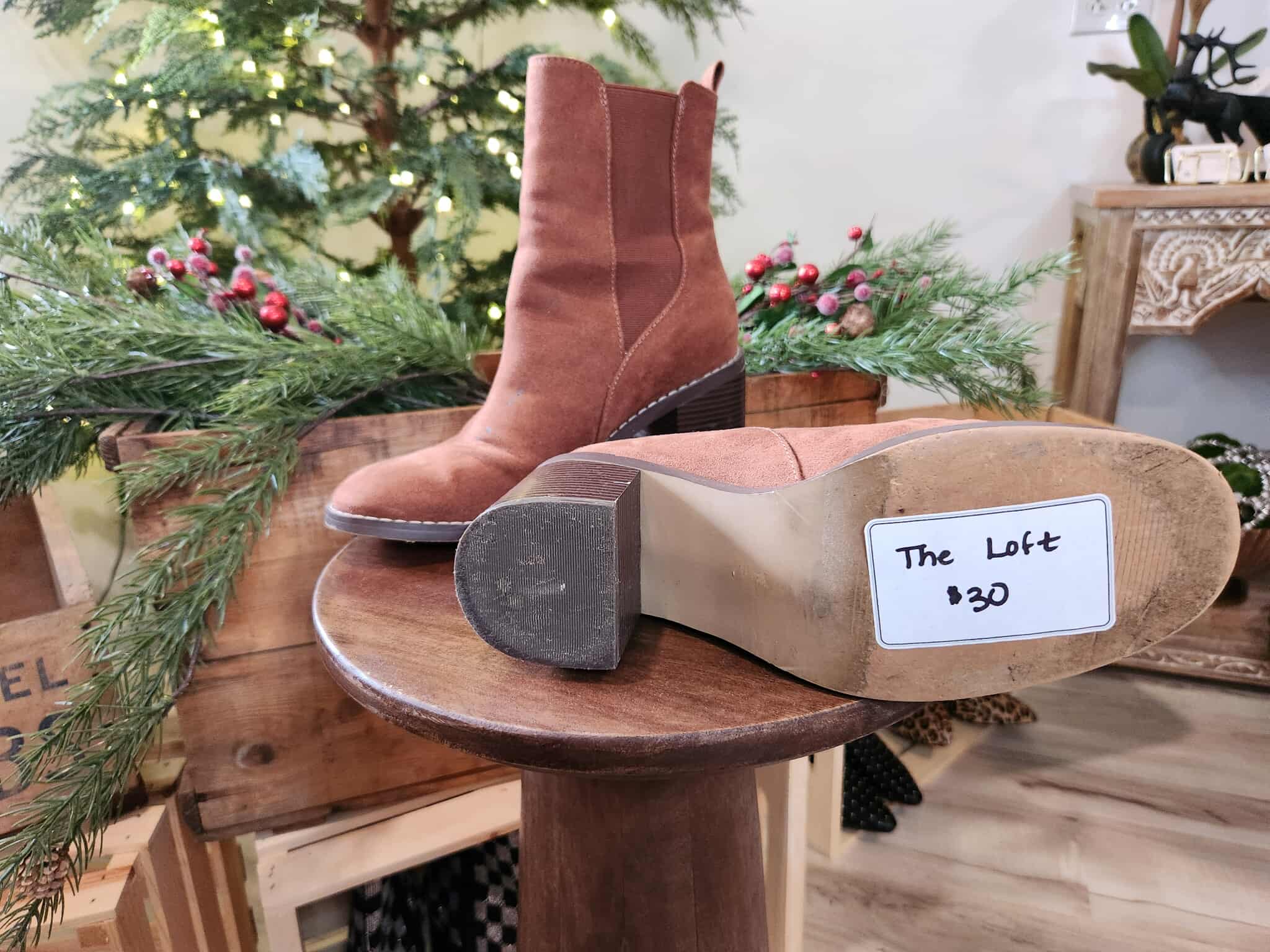 Brown High Ankle Bootie from The Loft - size 7.5