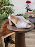 Nude Euro Asymmetrical Heel - Euro size 39