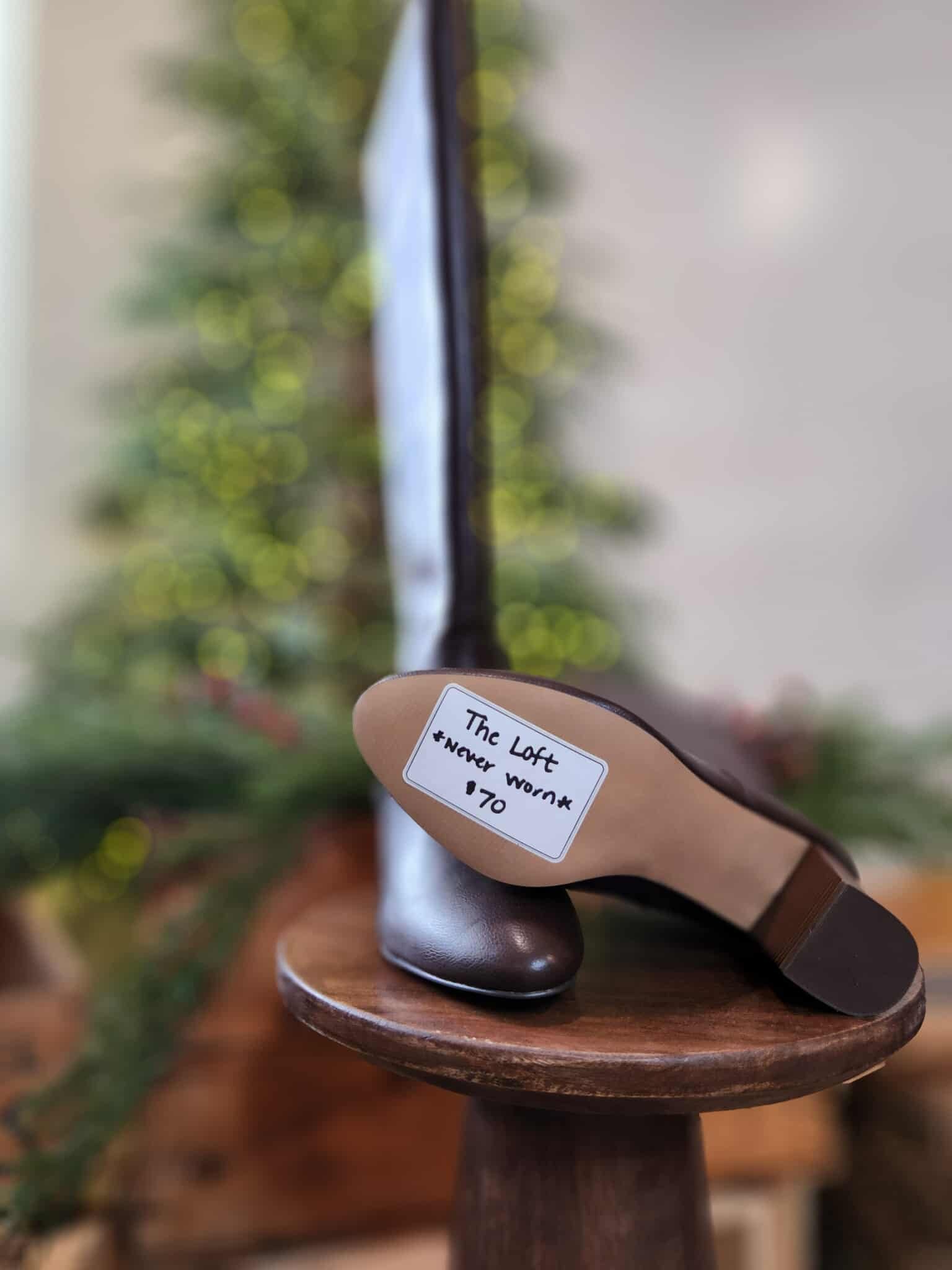 Chocolate Knee High Leather Boot - Loft - size 7.5