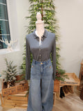 Jersey Knit Button-up Shirt by J.Crew