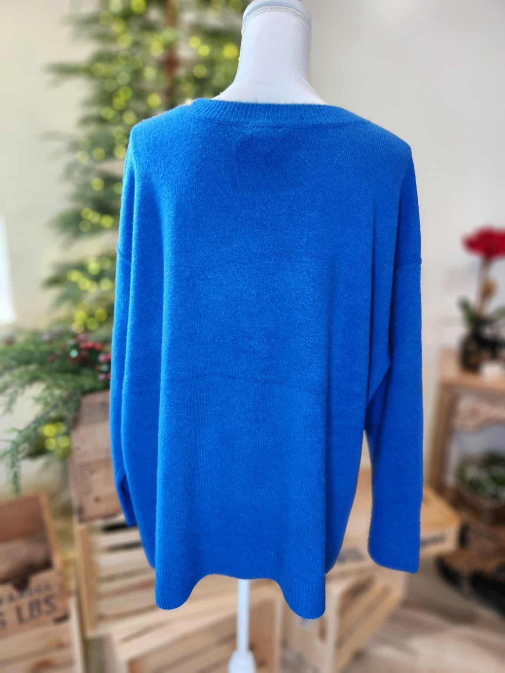 Vince Camuto Colbalt Blue Tunic Sweater