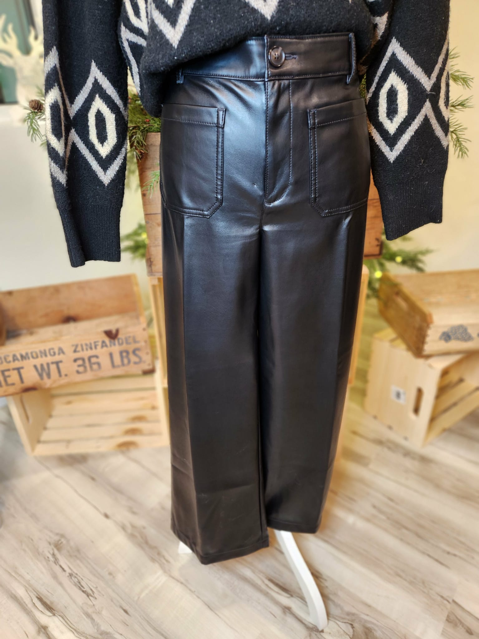 Faux leather Palmer pant by the Loft