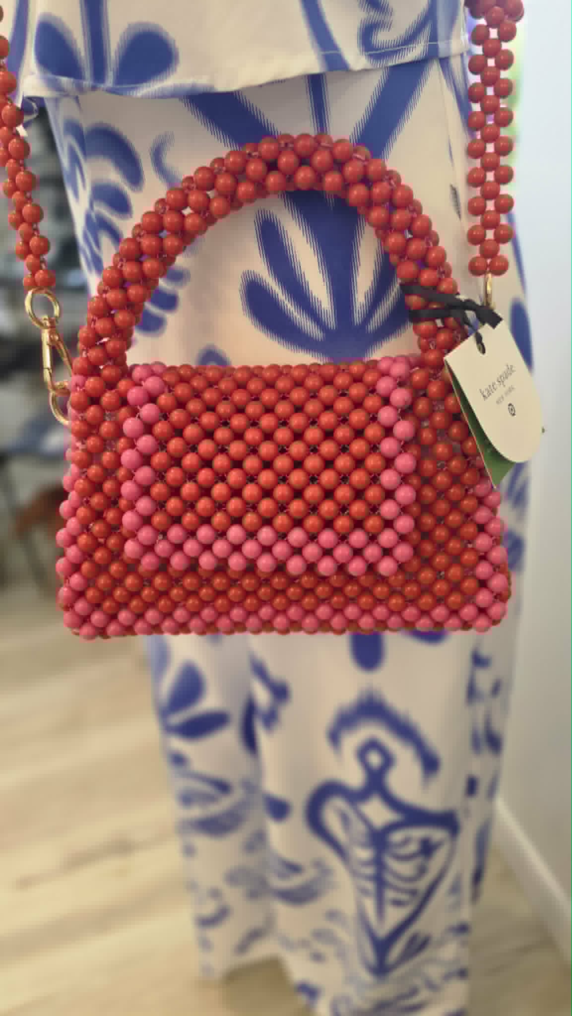 Kate Spade Beaded Clutch/Crossbody Handbag - NWT