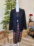 Long & Lean Classic Black Blazer by Banana Republic