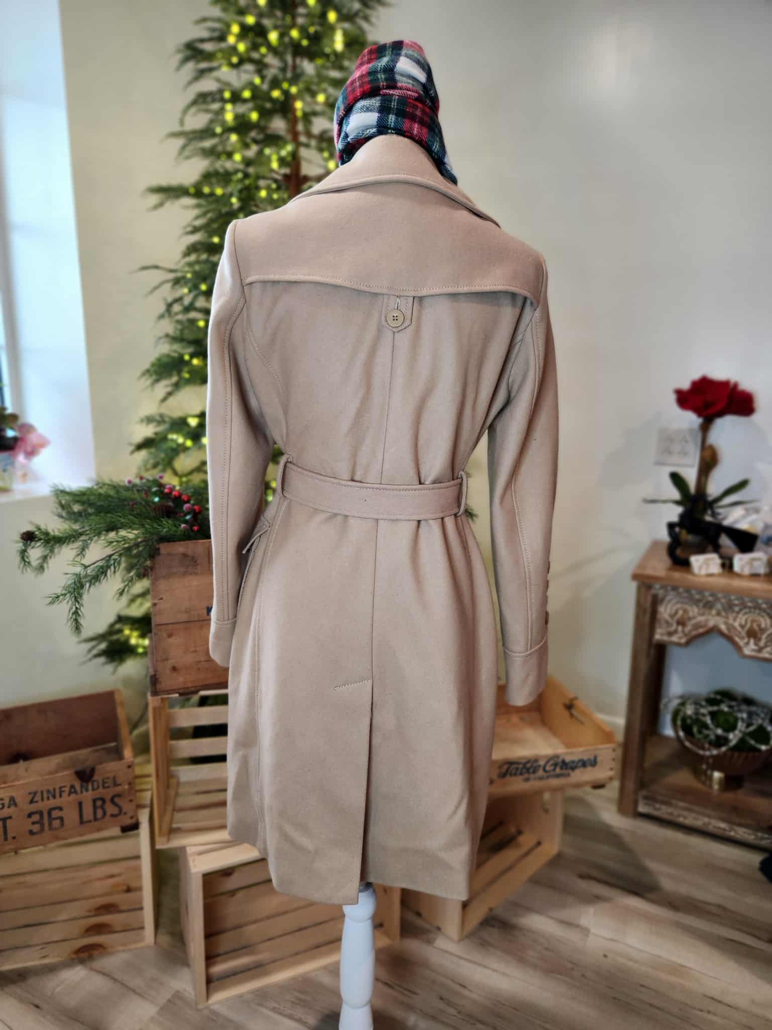 Kenneth Cole Camel Dress Coat