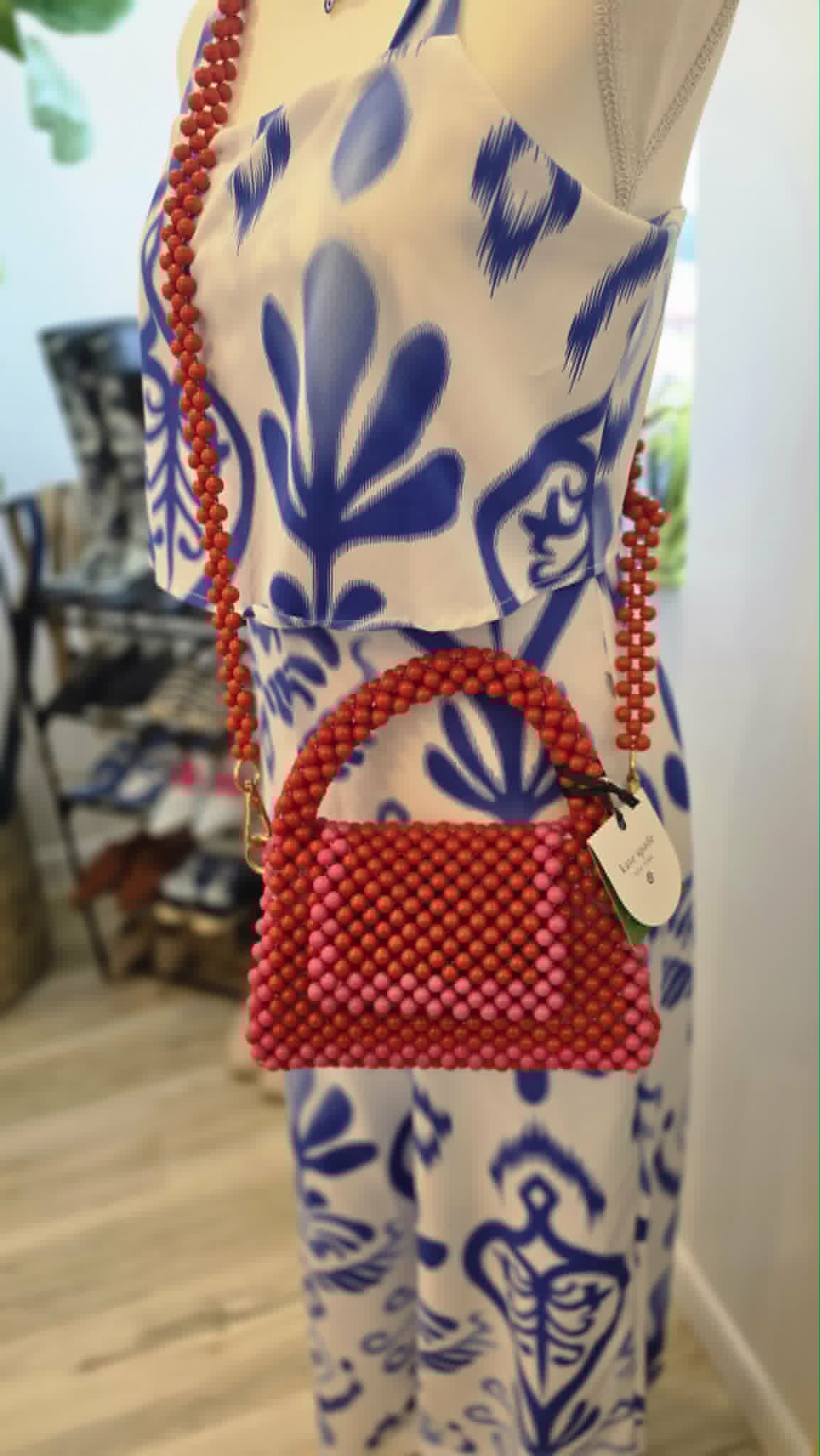 Kate Spade Beaded Clutch/Crossbody Handbag - NWT
